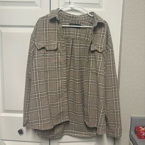 Abercrombie & Fitch Gray Lightweight Shirt Jacket